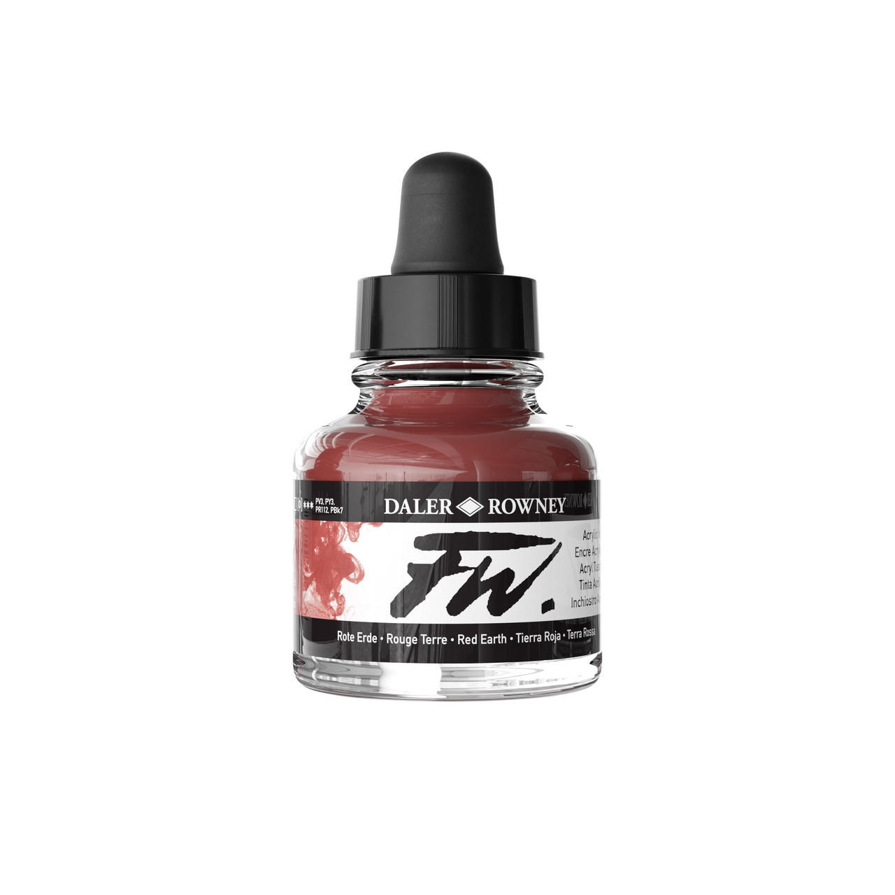 Daler Rowney FW Acrylic Artist Ink 29.5ml Red Earth