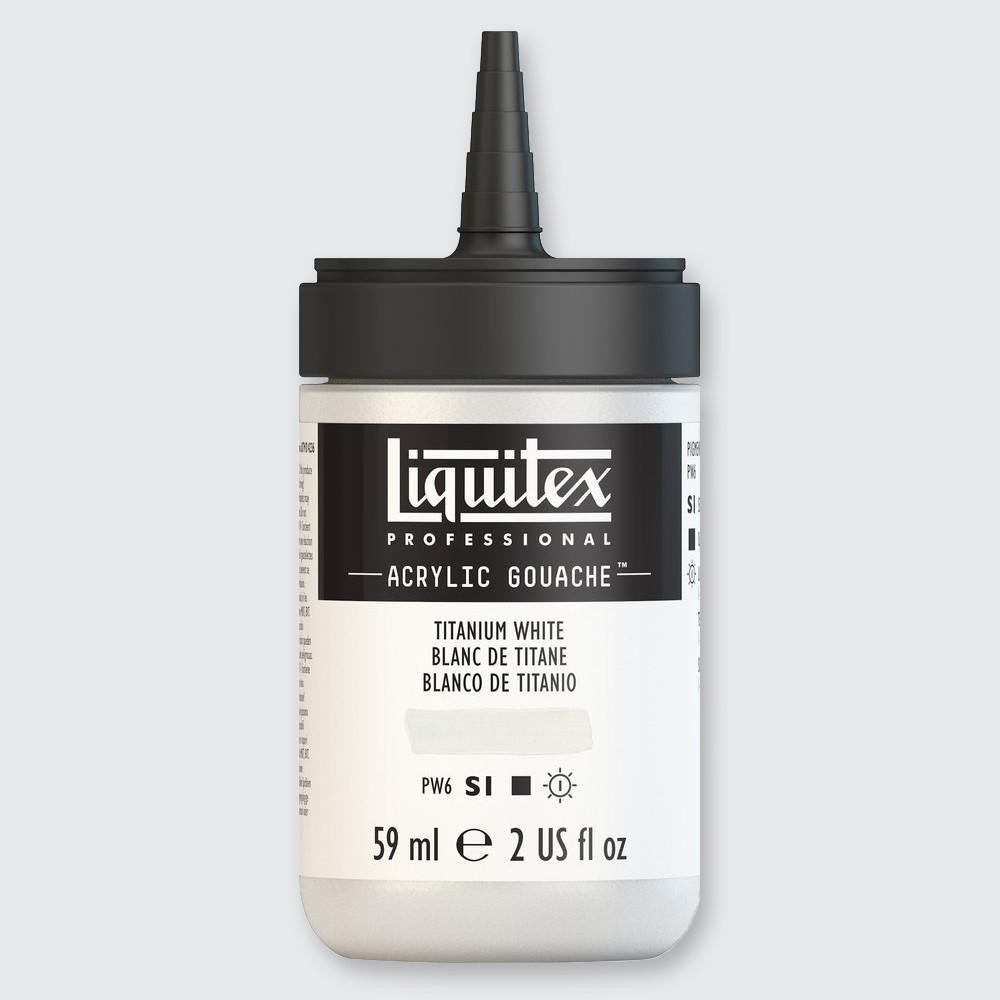 Liquitex Professional Acrylic Gouache Paint 59ml Titanium White