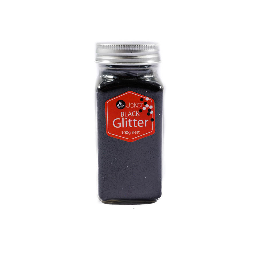 Jakar Glitter Jar 100g 100g Black