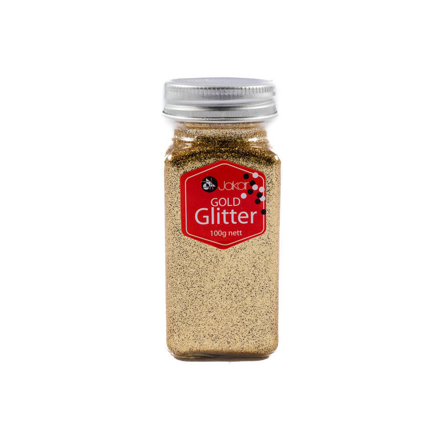 Jakar Glitter Jar 100g 100g Gold