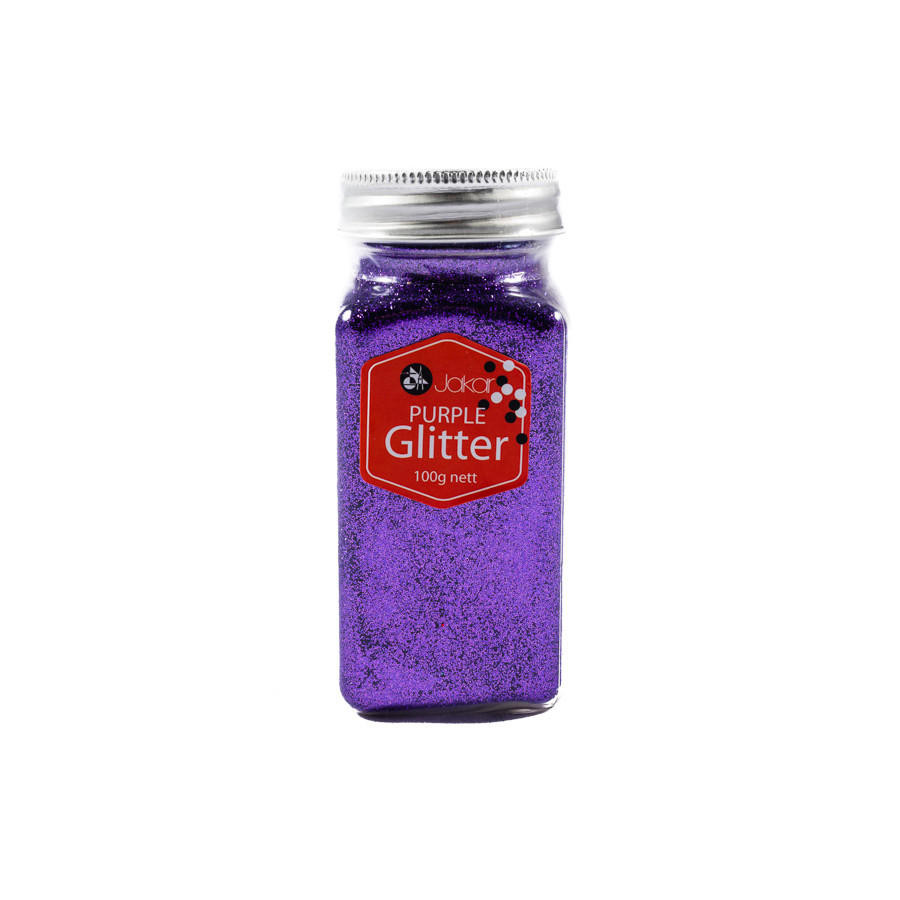 Jakar Glitter Jar 100g 100g Purple