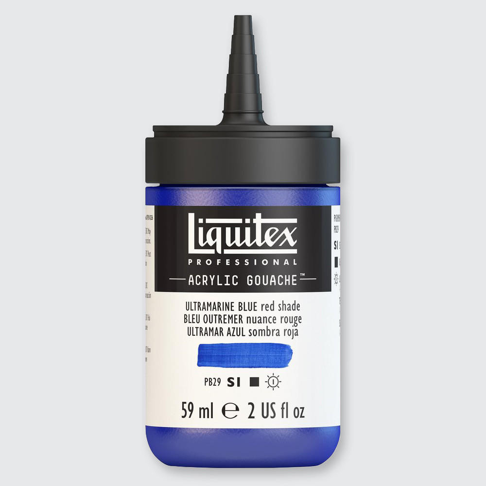 Liquitex Professional Acrylic Gouache Paint 59ml Ultramarine Blue (Red Shade)