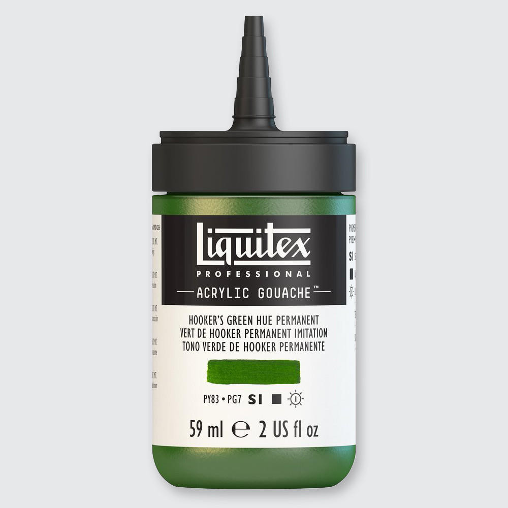 Liquitex Professional Acrylic Gouache Paint 59ml Hooker’s Green Hue Permanent