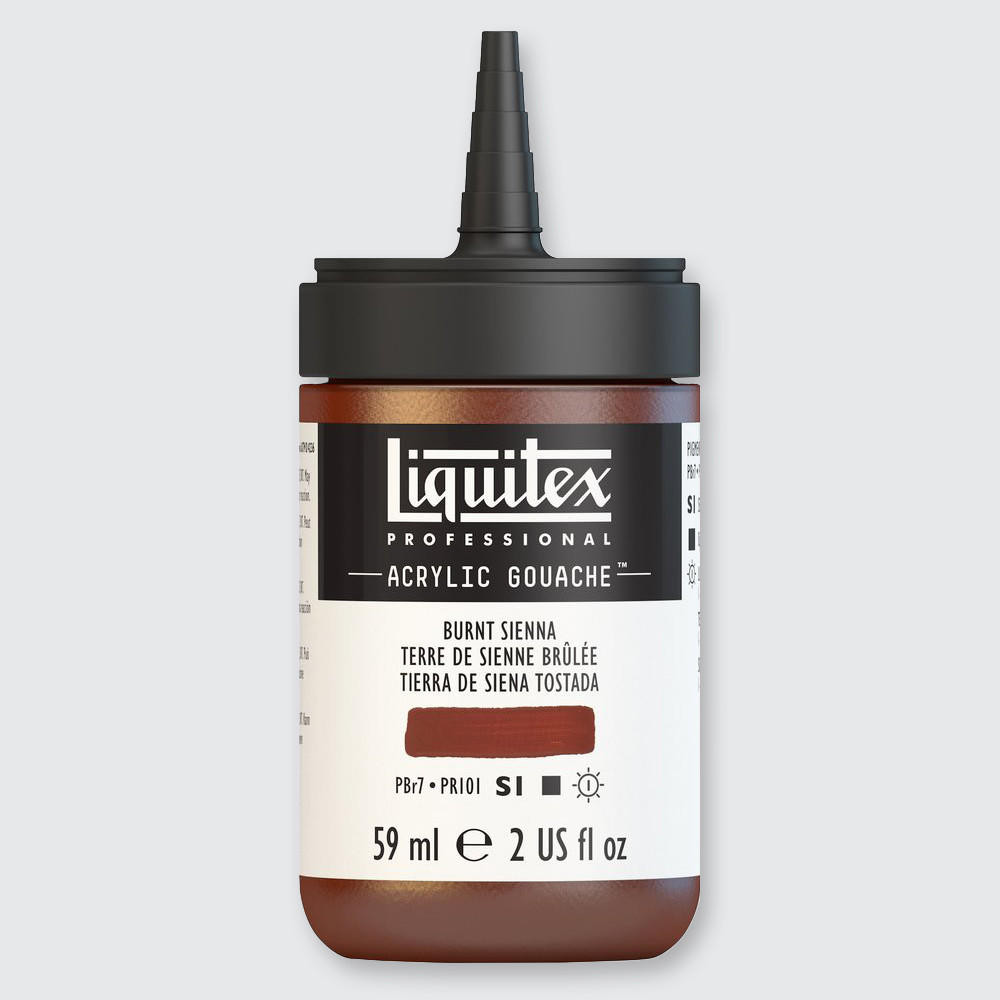 Liquitex Professional Acrylic Gouache Paint 59ml Burnt Sienna