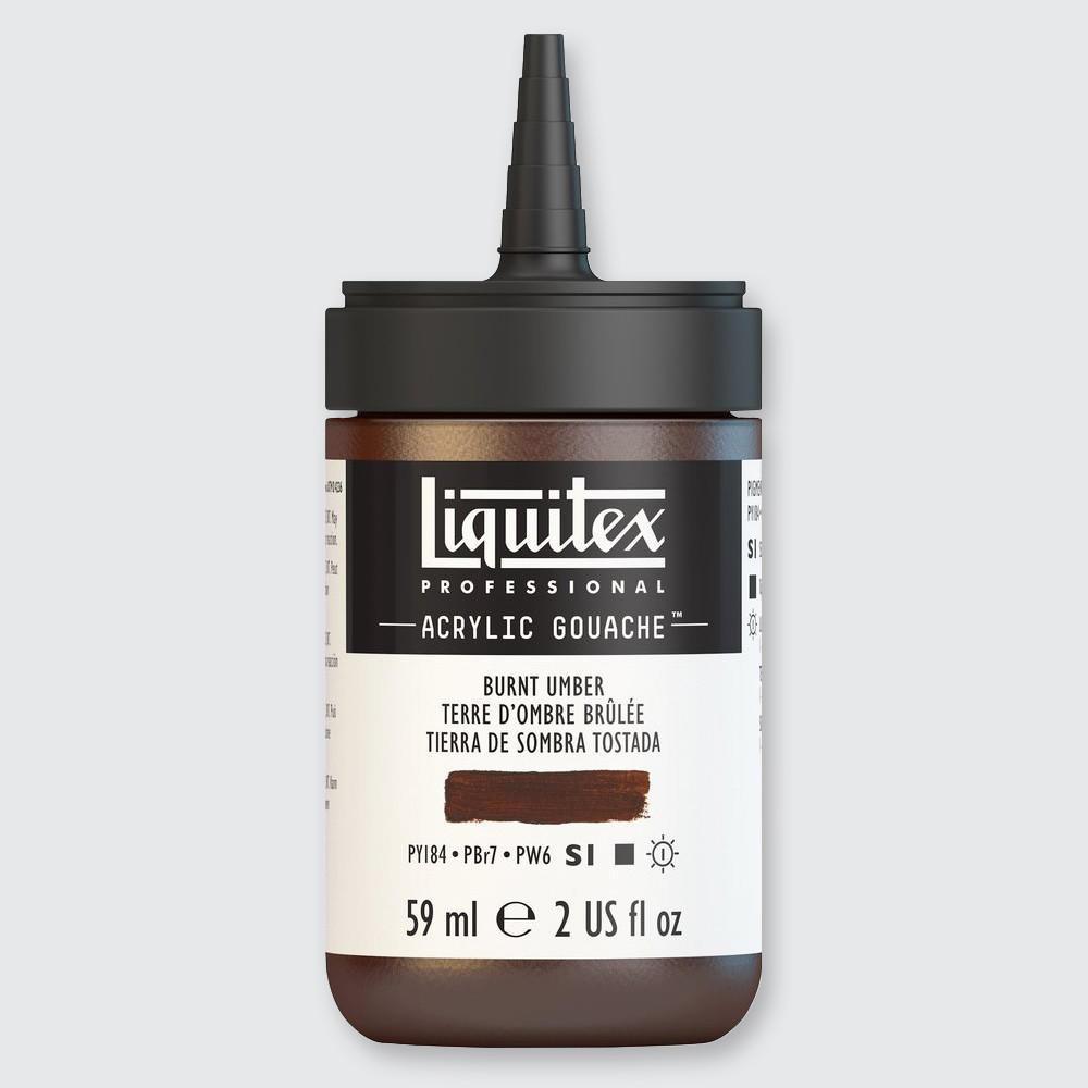 Liquitex Professional Acrylic Gouache Paint 59ml Burnt Umber