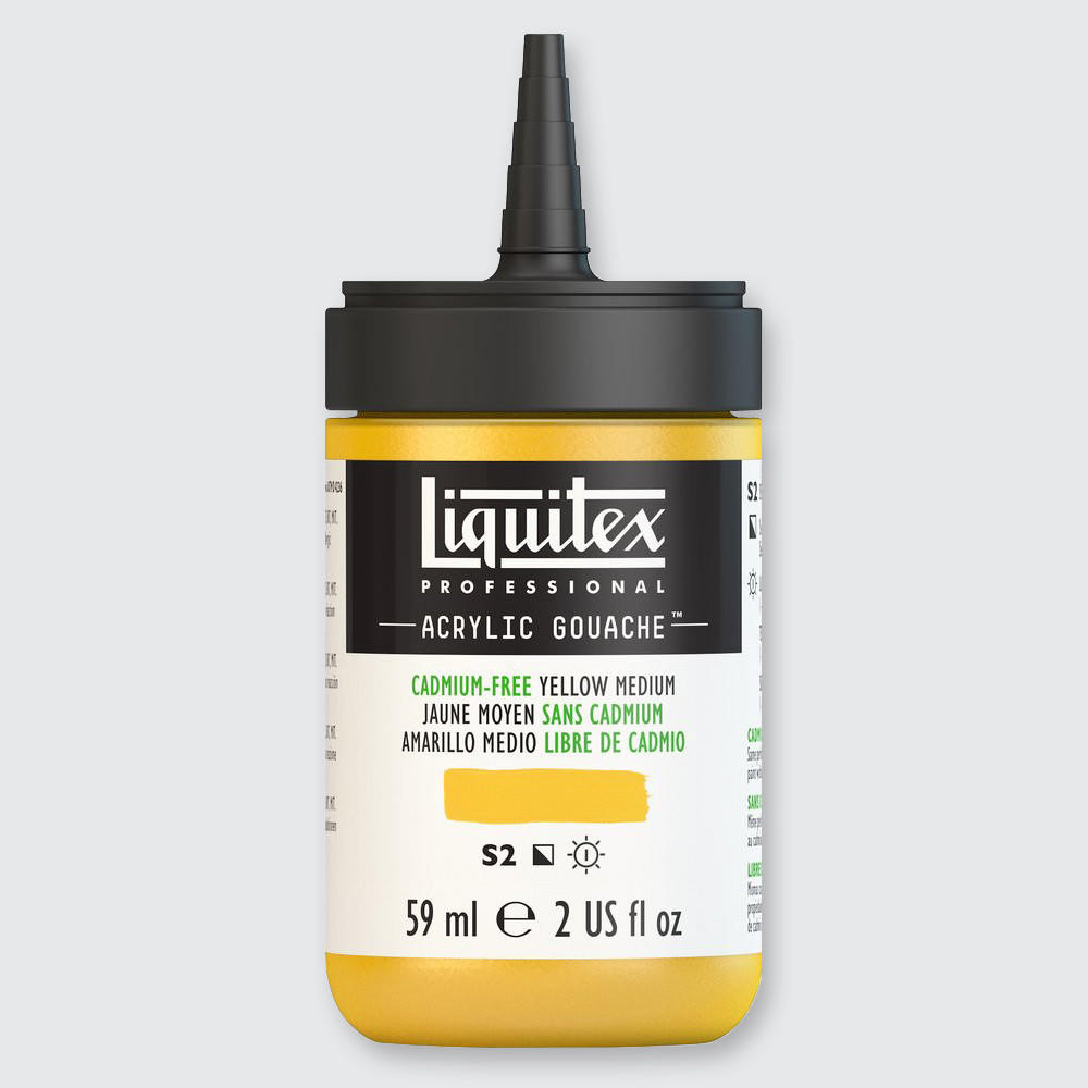 Liquitex Professional Acrylic Gouache Paint 59ml Cadmium-free Yellow Medium