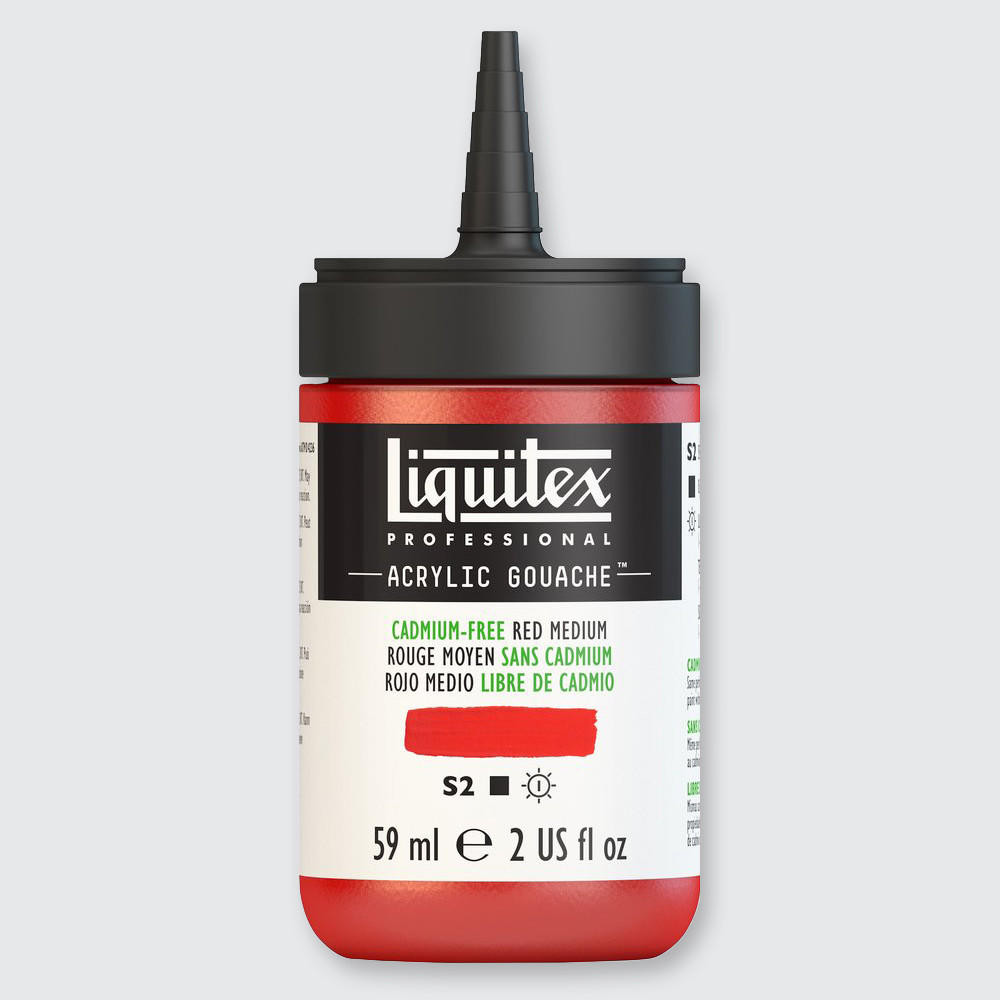 Liquitex Professional Acrylic Gouache Paint 59ml Cadmium-free Red Medium