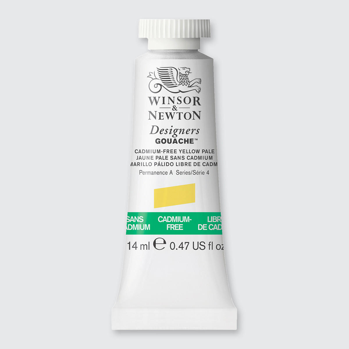 Winsor & Newton Designers Gouache 14ml Cadmium-Free Yellow Pale