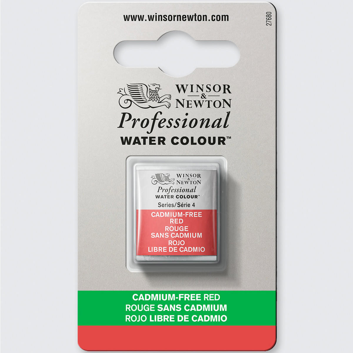 Winsor & Newton Professional Water Colour Half Pan Cadmium-Free Red