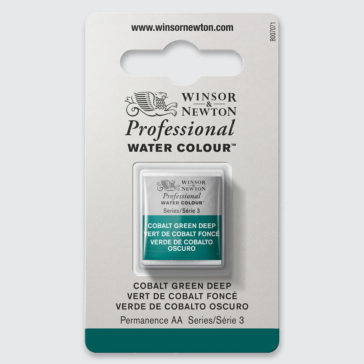 Winsor & Newton Professional Water Colour Half Pan Cobalt Green Deep