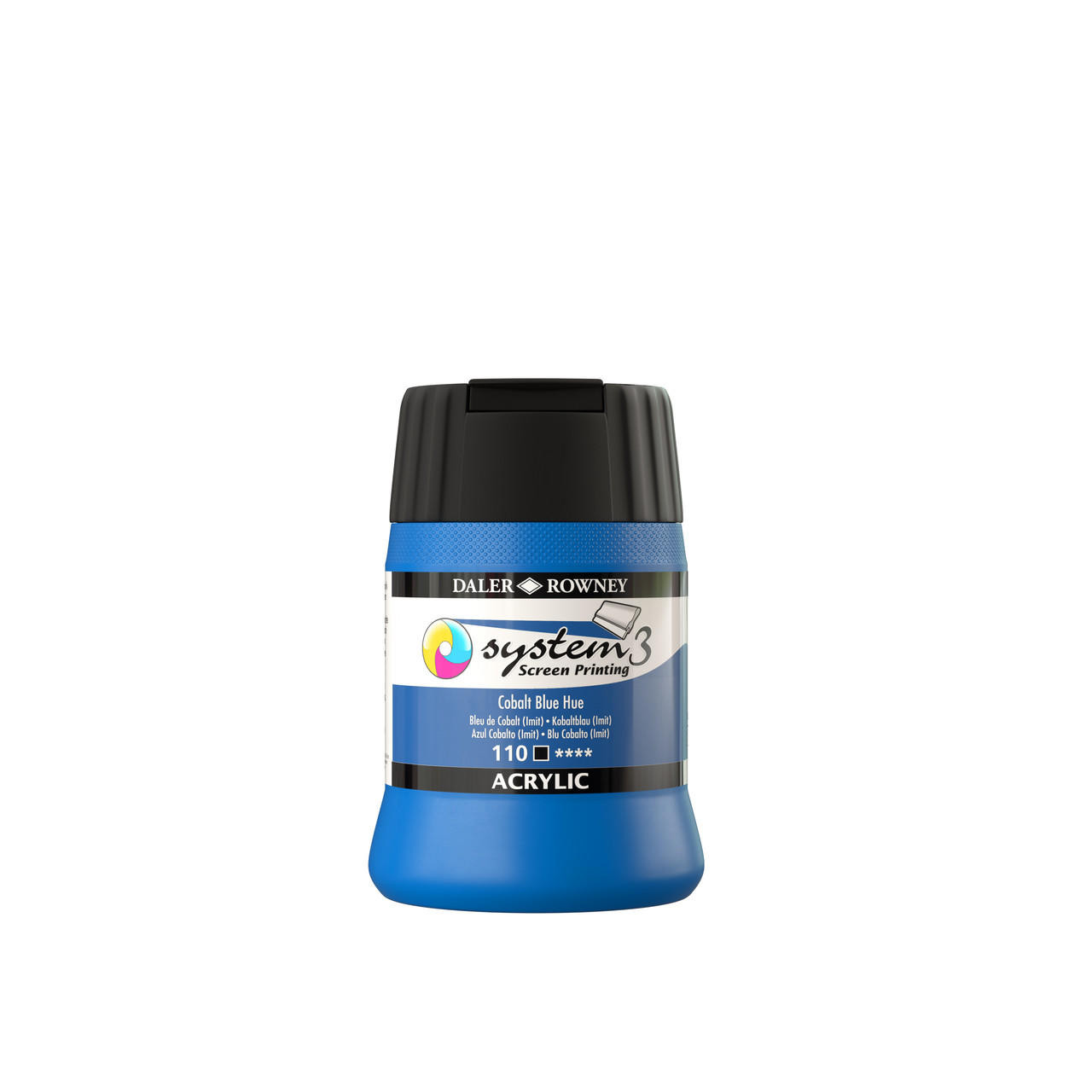 Daler Rowney System 3 Screen Printing Colour 250ml Cobalt Blue (Hue)