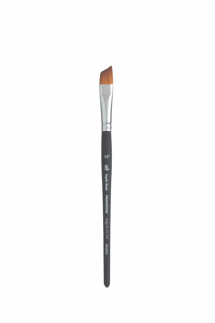 Princeton Aqua Elite Synthetic Short Handled Brush Angle Shader 1/4 inches