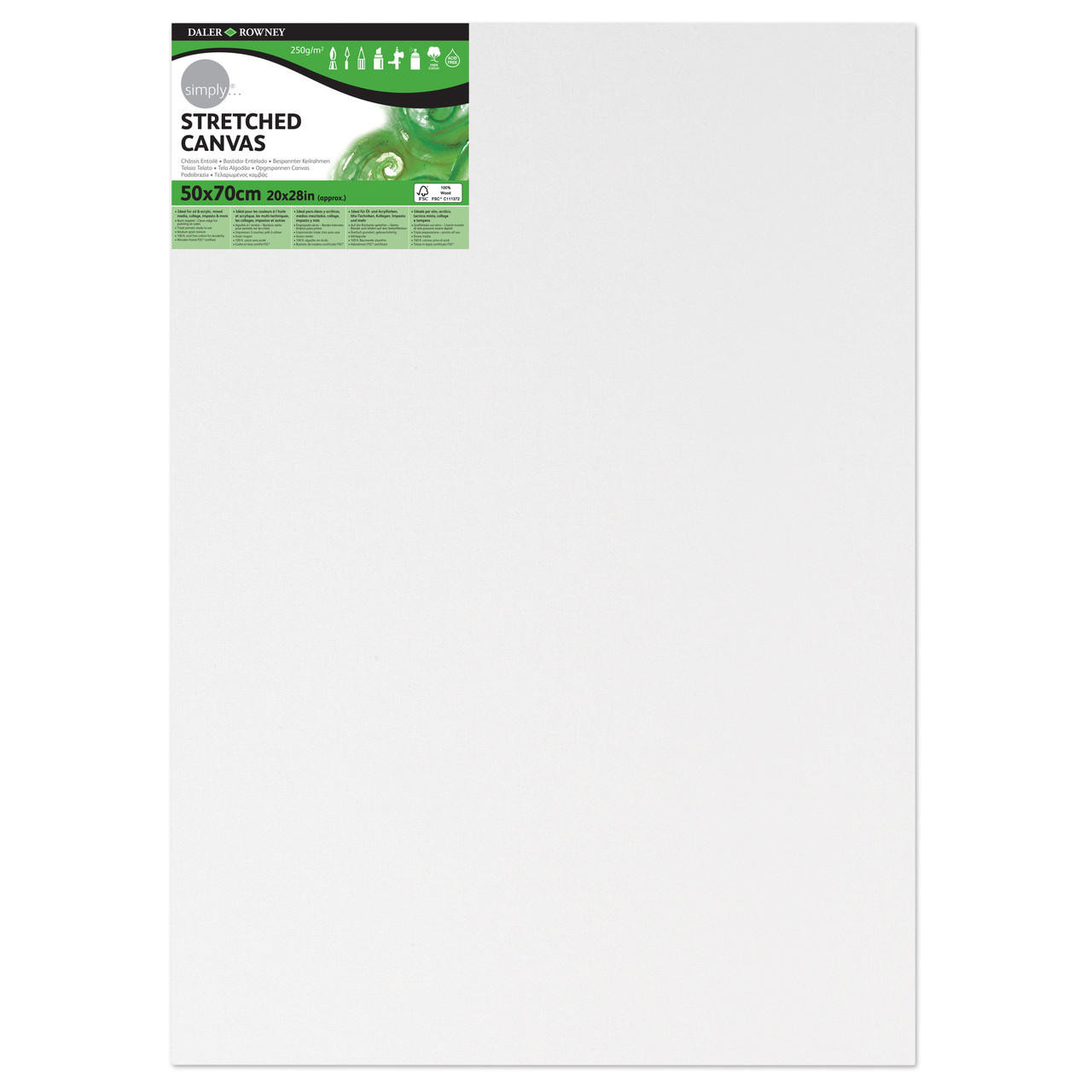 Daler Rowney Simply Cotton Canvas 50 x 70cm