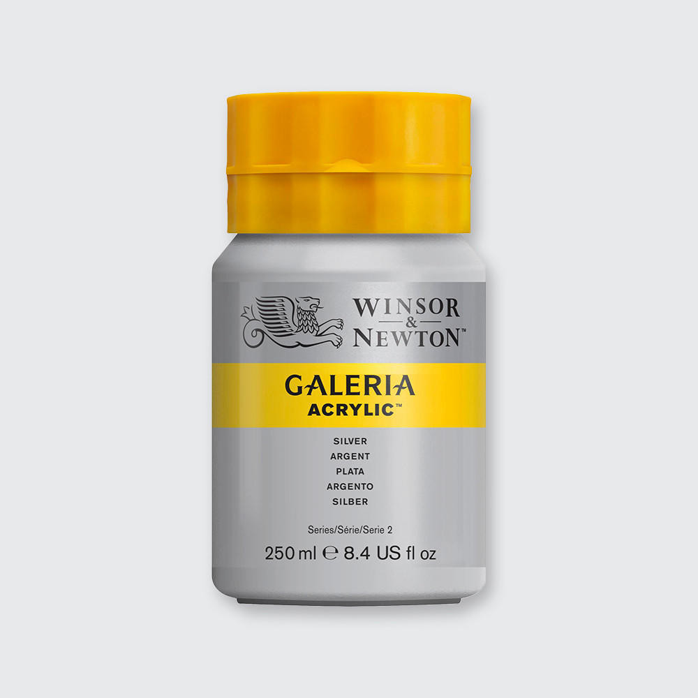 Winsor & Newton Galeria Acrylic Pot 250ml Silver