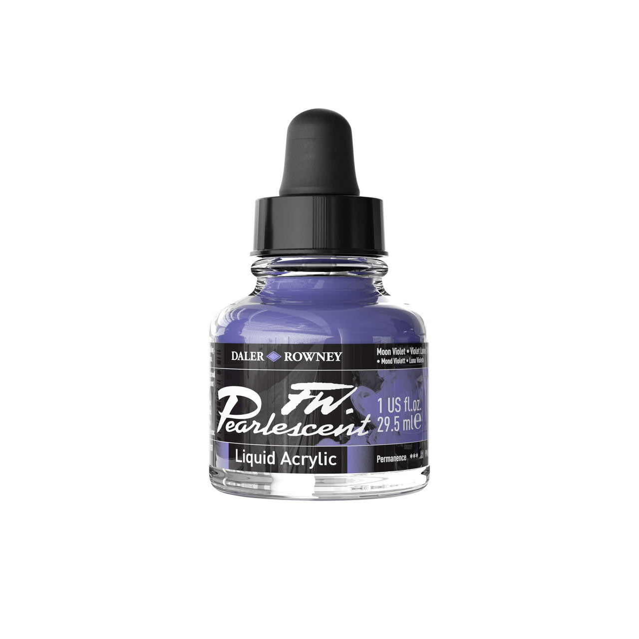 Daler Rowney FW Acrylic Artist Ink 29.5ml Pearlescent Moon Violet