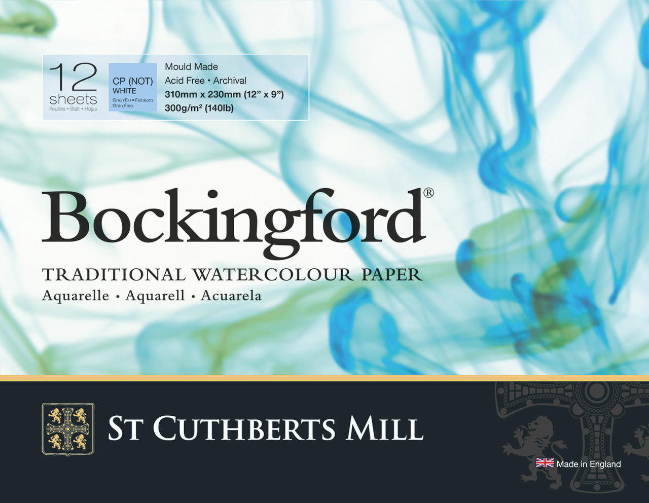 Bockingford Glued Pad 300gsm NOT 12x9"