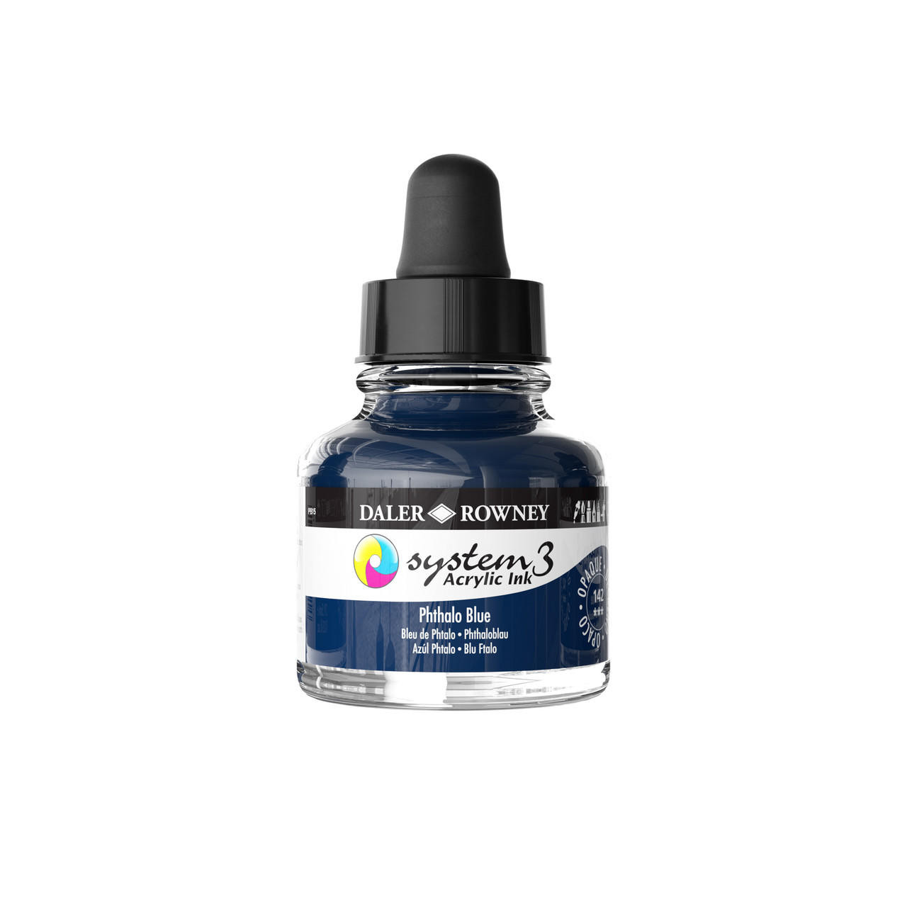Daler Rowney System 3 Inks 29.5ml Phthalo Blue