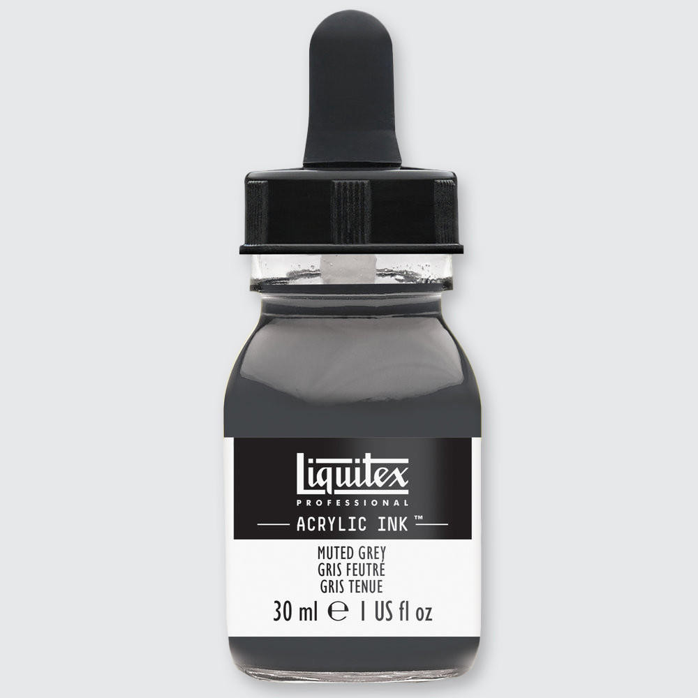 Liquitex Professional Acrylic Ink 30ml Muted Grey - 505