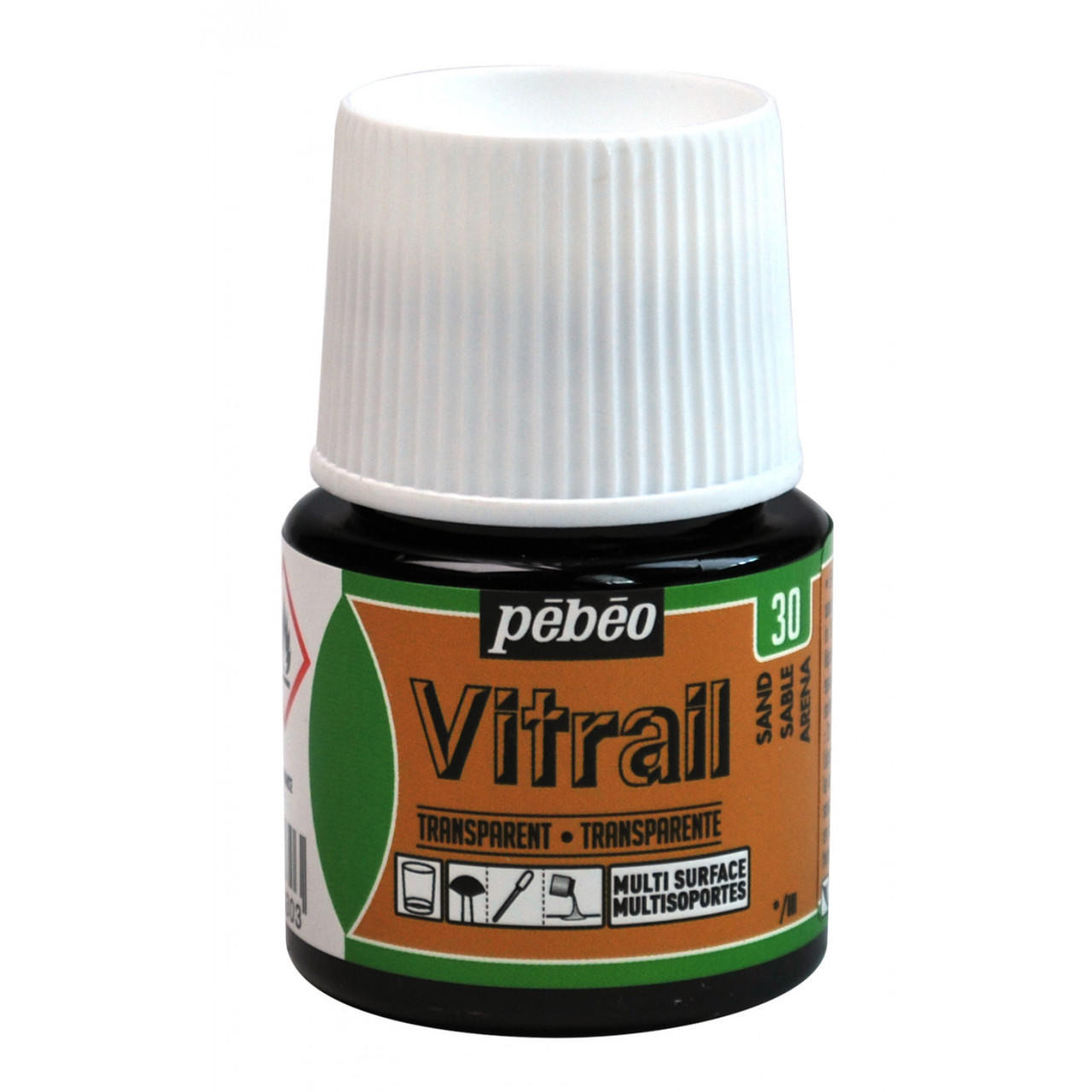 Pebeo Vitrail Glass Paint 45ml 45ml Sand 30