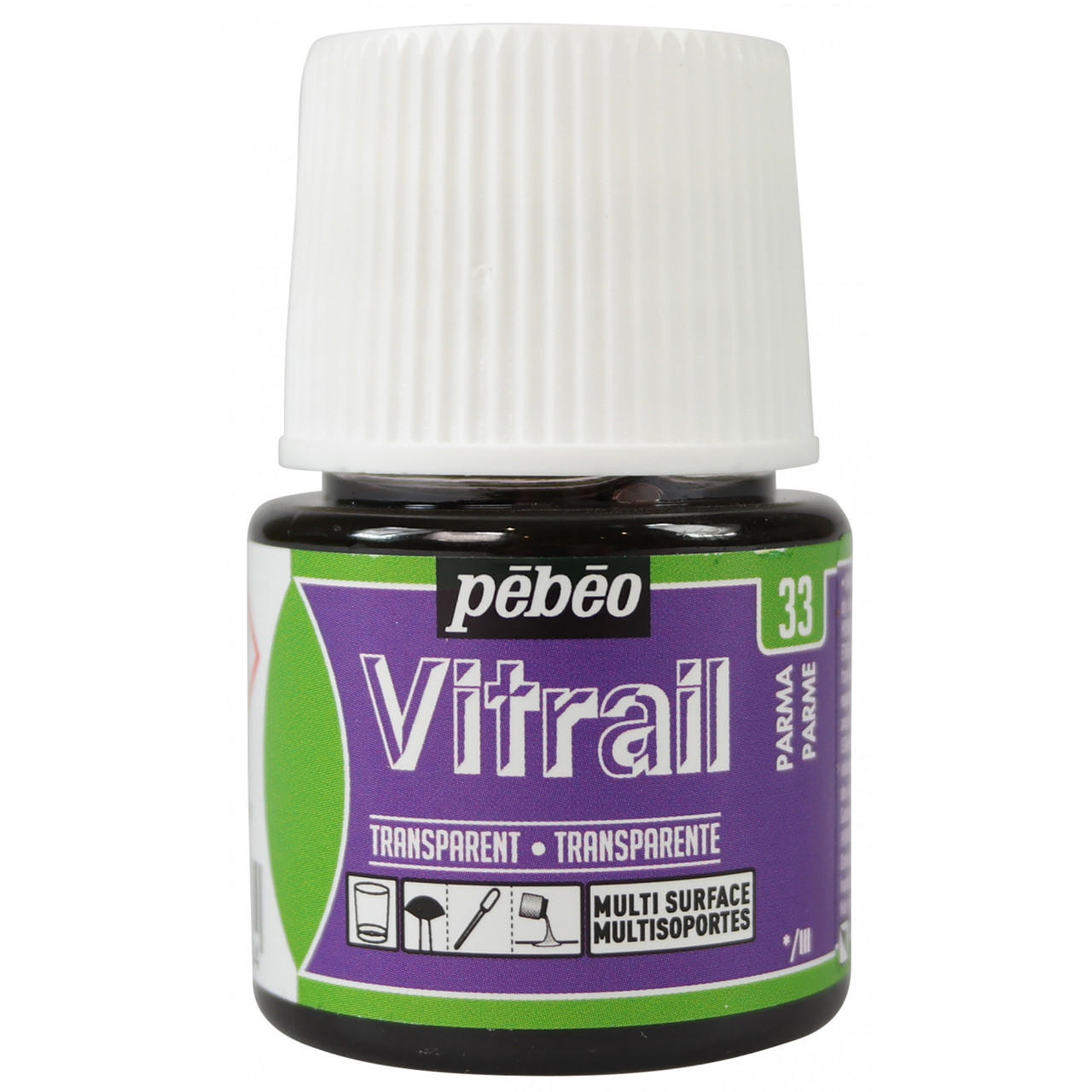 Pebeo Vitrail Glass Paint 45ml 45ml Parma 33