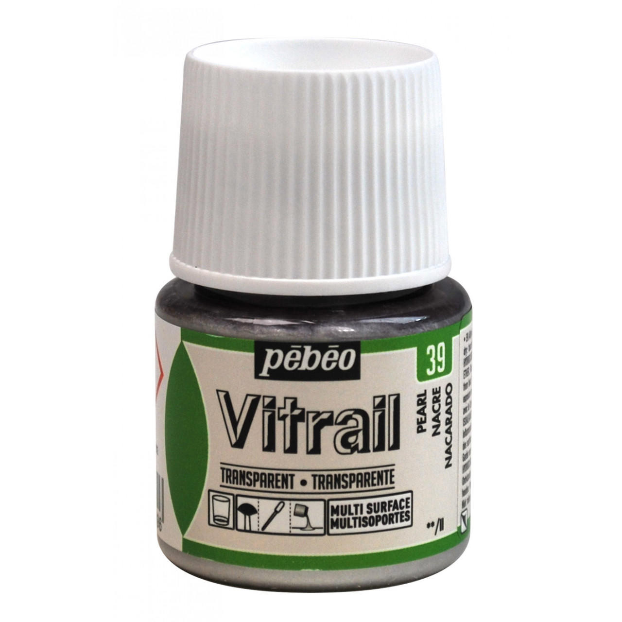 Pebeo Vitrail Glass Paint 45ml 45ml Pearl 39