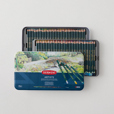 Derwent Artists' Pencils Tin Assorted Colours Set of 72 | Cass Art