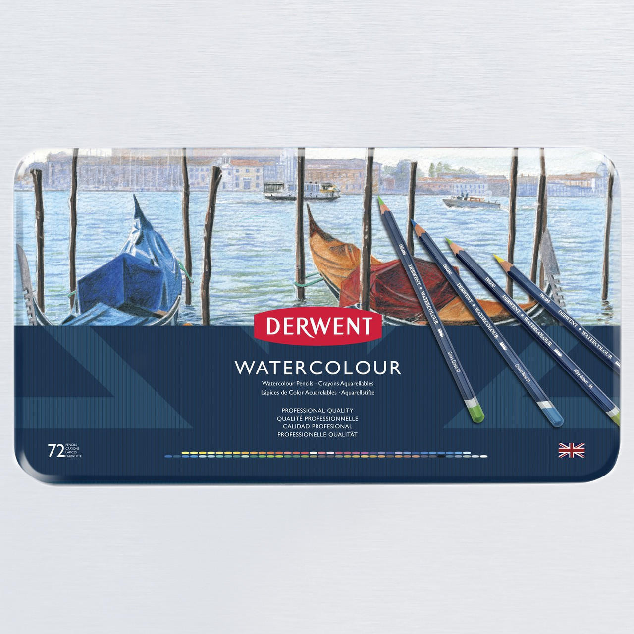 Derwent Watercolour Pencil Tin Set of 72