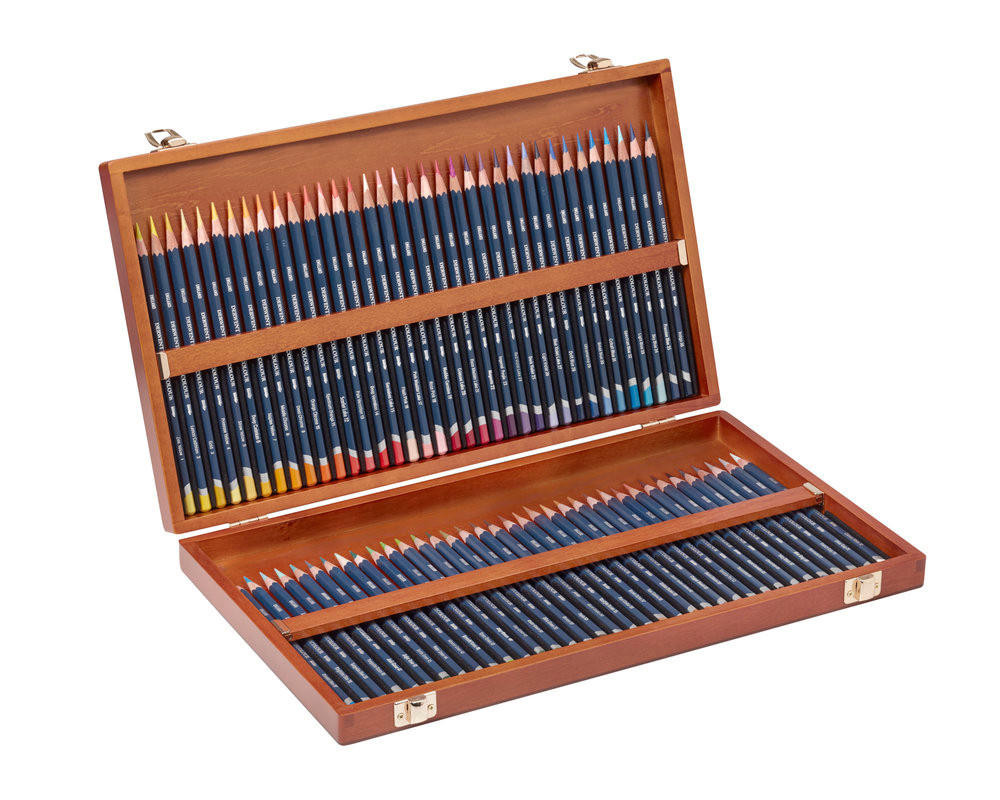 Derwent Watercolour Pencil Wooden Box Set of 72