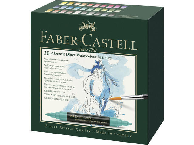 Faber-Castell Albrecht Durer Watercolours Marker Set of 30