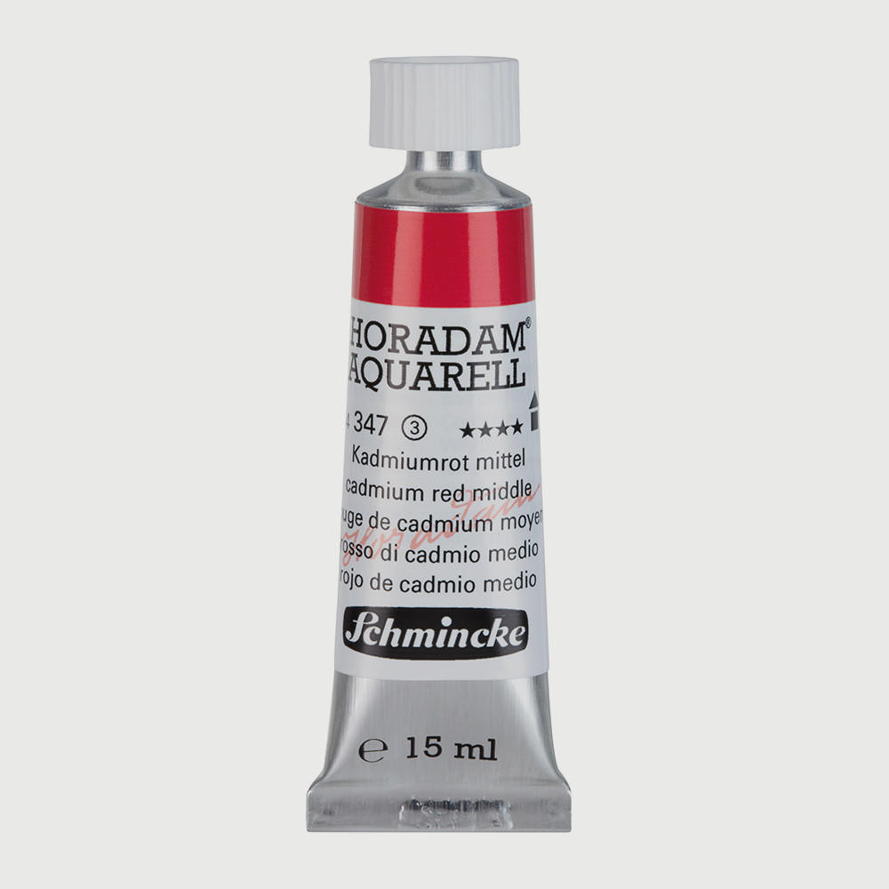 Schmincke Horadam Aquarell Watercolour 15ml Cadmium Red Middle (347)