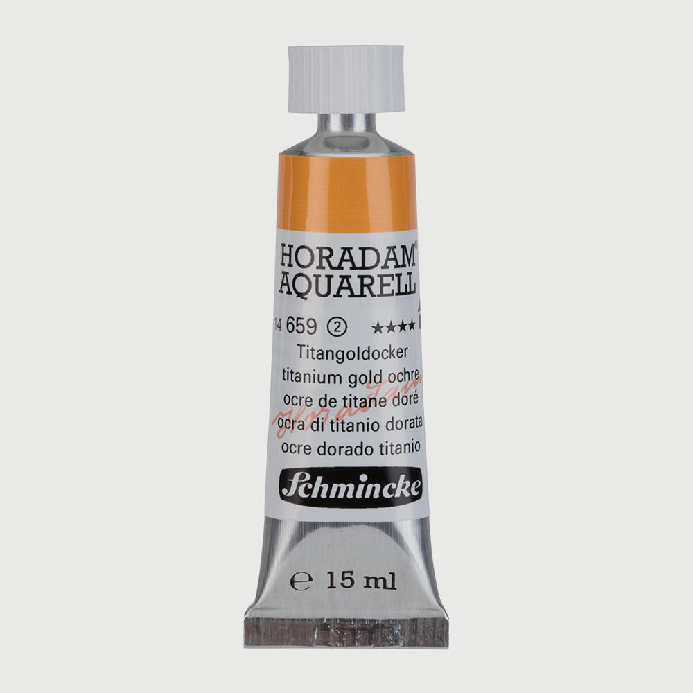 Schmincke Horadam Aquarell Watercolour 15ml Titanium Gold Ochre (659)