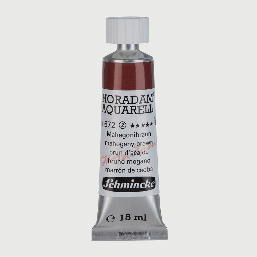 Schmincke Horadam Aquarell Watercolour 15ml Mahogany Brown (672)