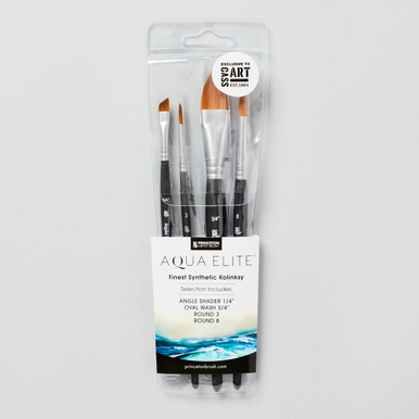 Princeton Aqua Elite Synthetic Professional Brush Set of 4