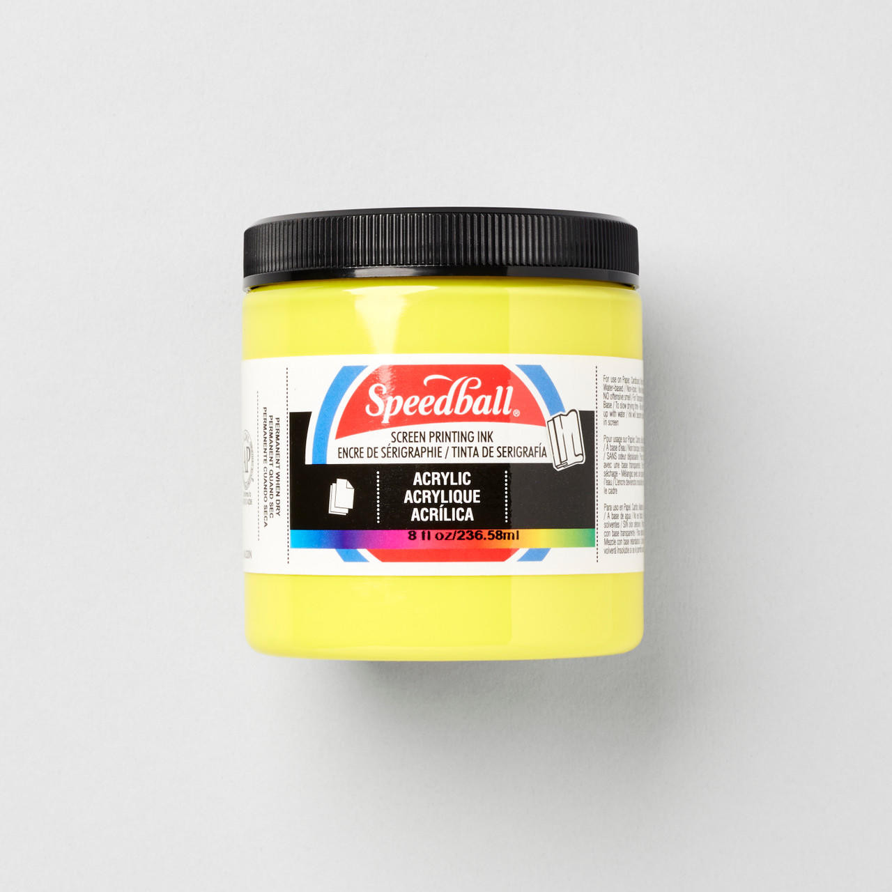 Speedball Acrylic Screen Printing Ink Process Yellow 8oz