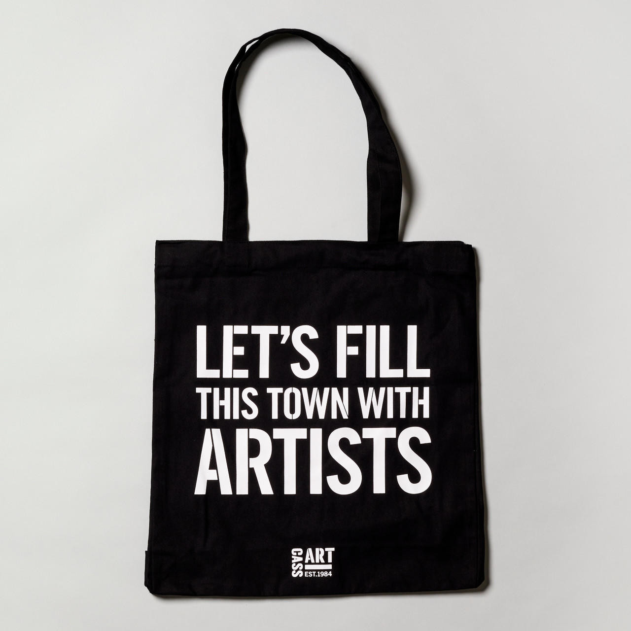 Cass Art Black Canvas Tote Bag A3