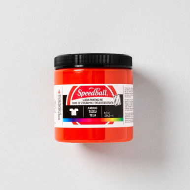 Speed Soft Orange Ink Speedball Fabric Screen Printing Ink 8oz Orange | Cass Art