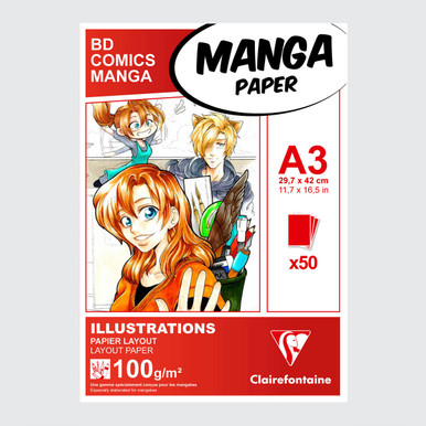 Canson Graduate Manga Marker Layout Pad - 11 x 14, 50 Sheets