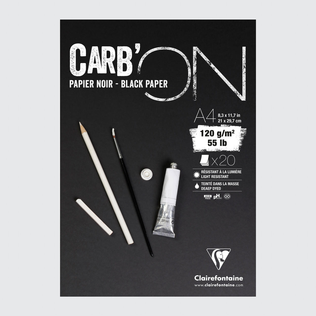 Clairefontaine Carb On Pad 120gsm 20 Sheets A4