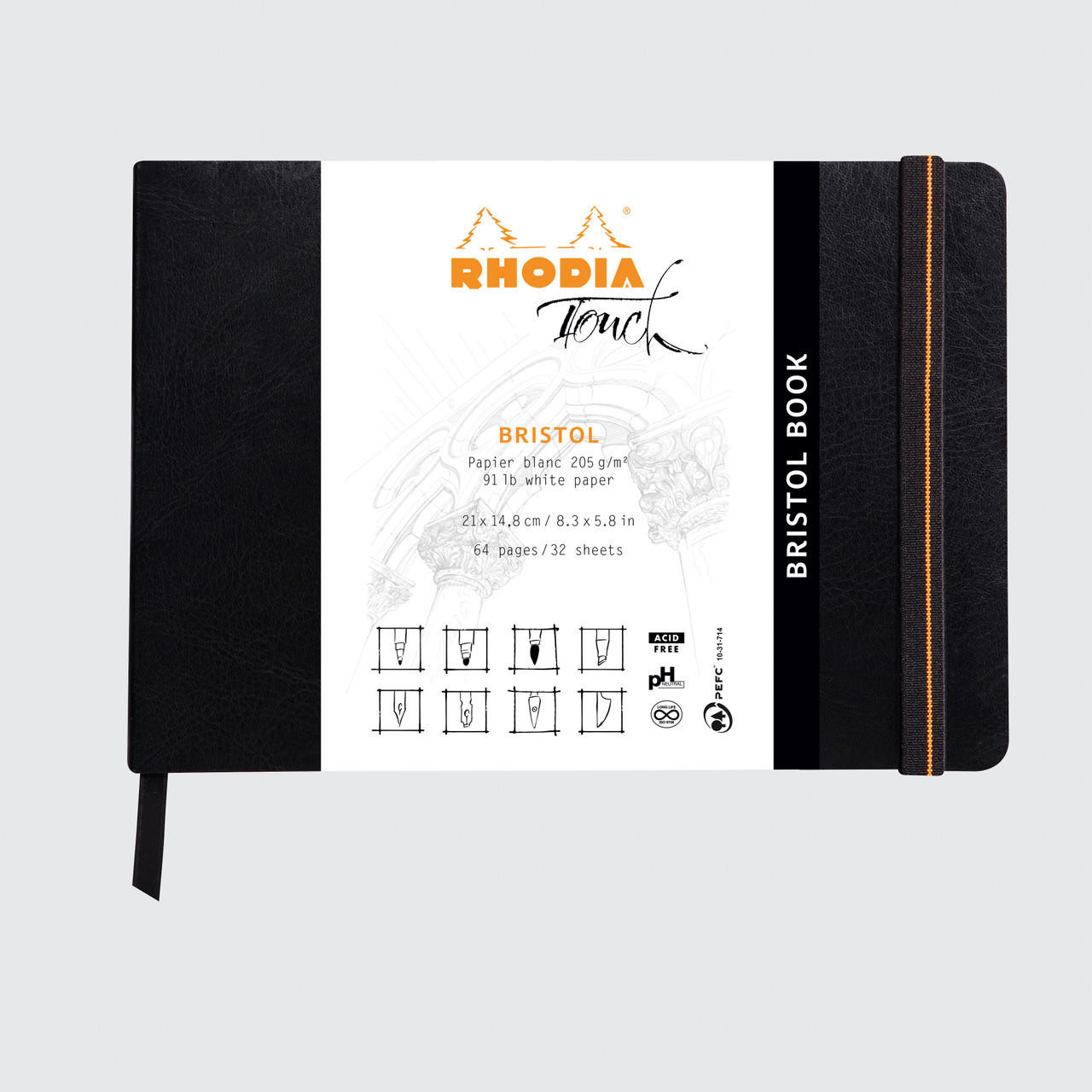 Rhodia Bristol Book Softbound 205gsm 32 Sheets A5