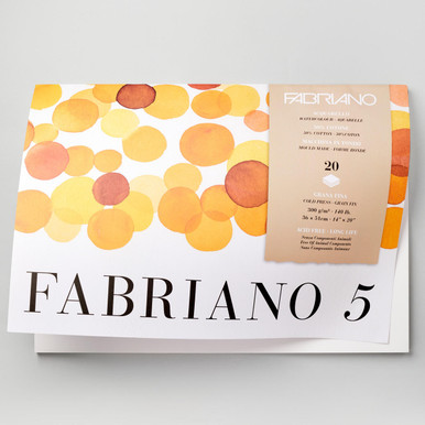 Fabriano Studio Watercolor Pad - 11'' x 14'', 300 gsm, Hot Press, 50  Sheets