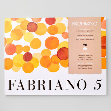 Fabriano Studio Watercolor Pad - 11'' x 14'', 300 gsm, Hot Press, 50  Sheets