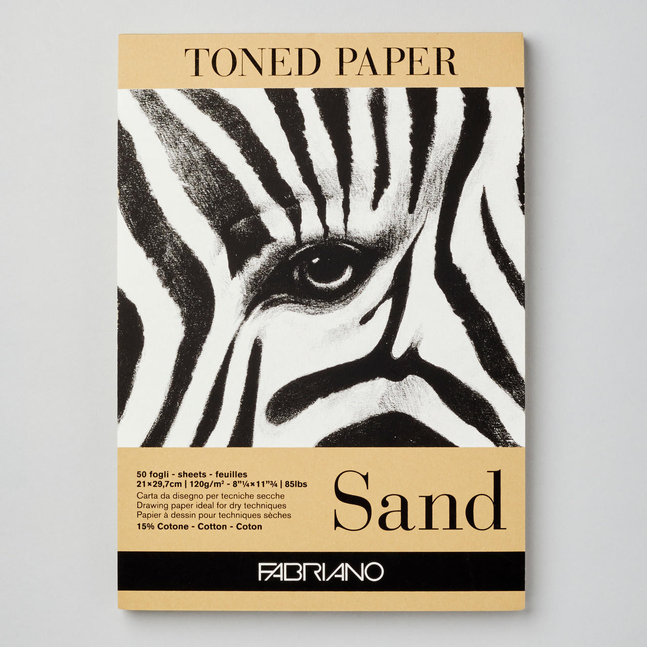 Fabriano Toned Paper Pad 120gsm 50 Sheets A4 Sand