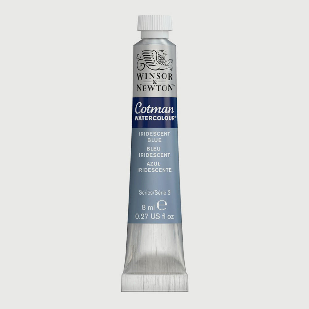 Winsor & Newton Cotman Watercolour Tube 8ml Iridescent Blue