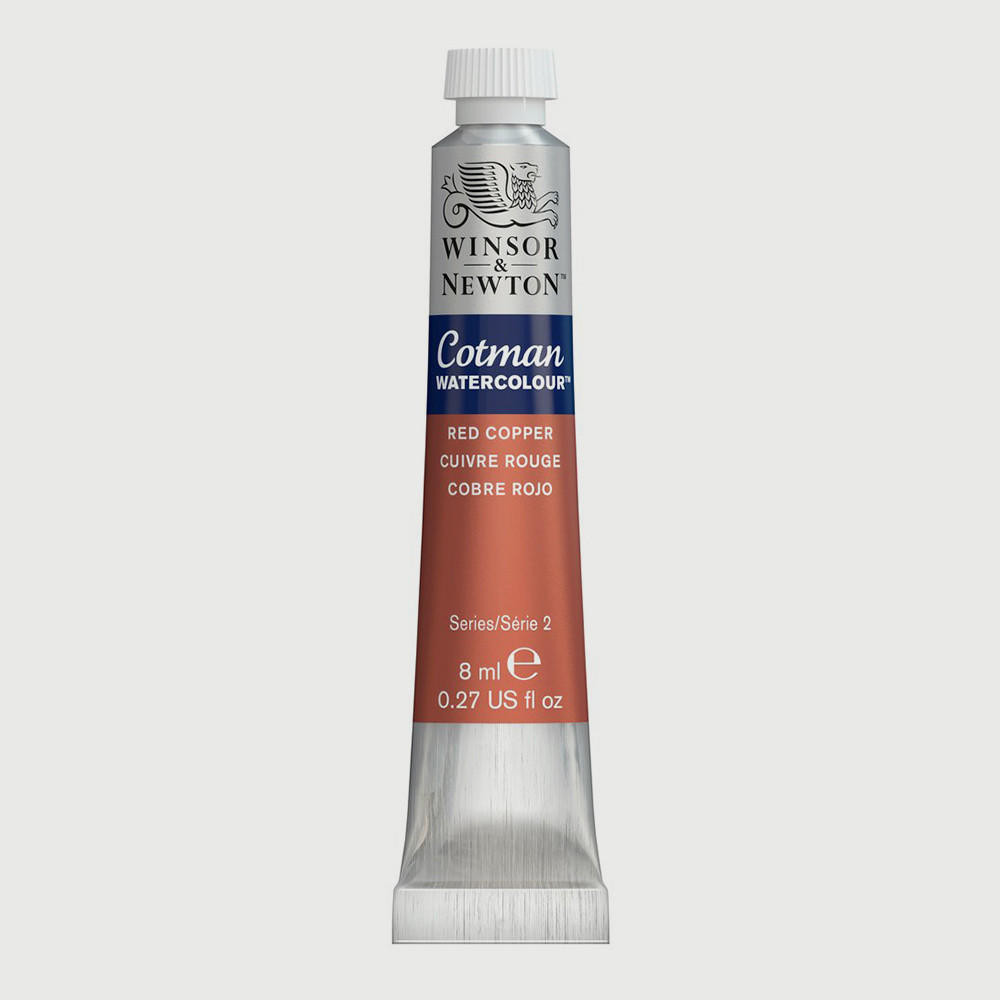 Winsor & Newton Cotman Watercolour Tube 8ml Red Copper