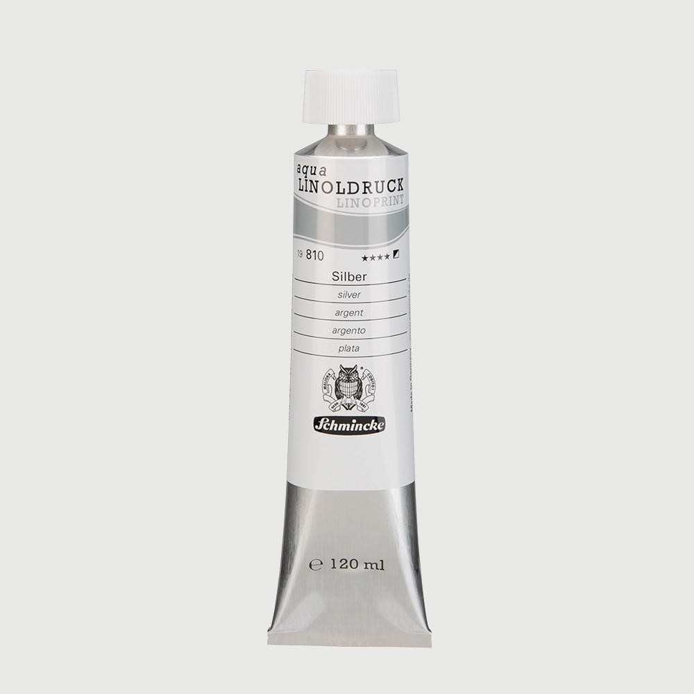 Schmincke Aqua Linoldruck 120ml Silver