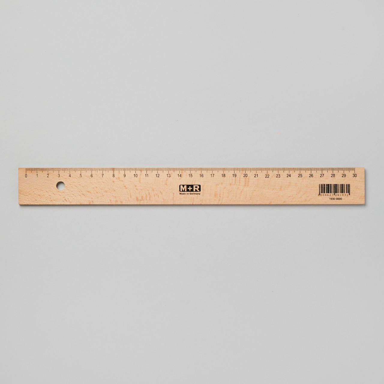 Jakar Natural Beechwood Ruler with Metal Insert Edge 30cm