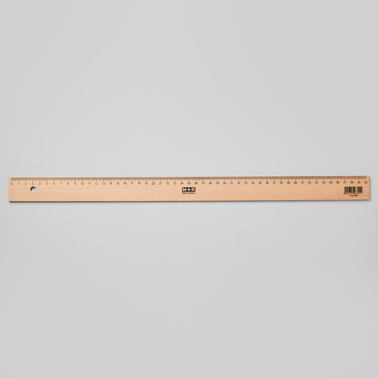 Jakar Natural Beechwood Ruler with Metal Insert Edge 50cm