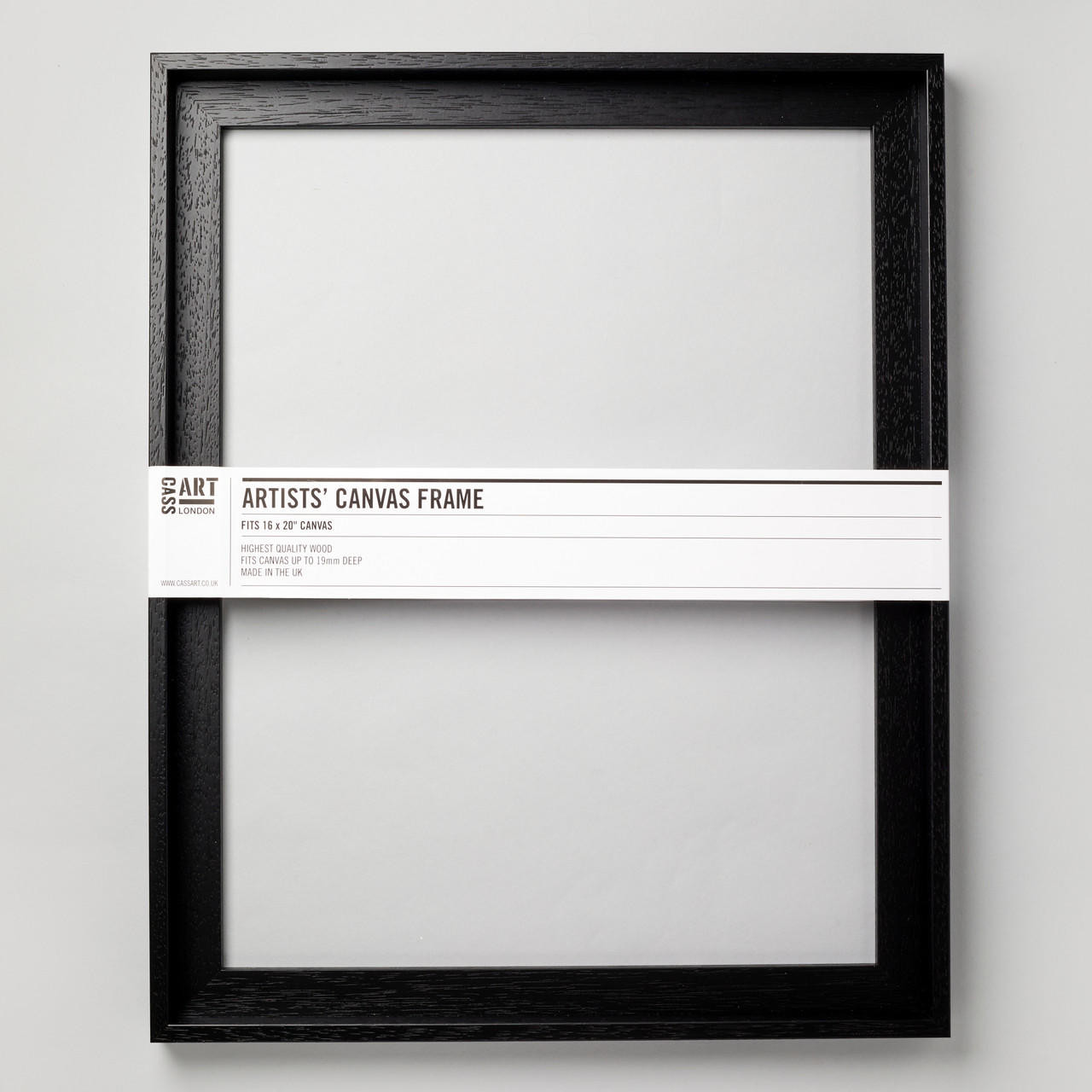 Cass Art Canvas Frame Black 20 x 16 inches