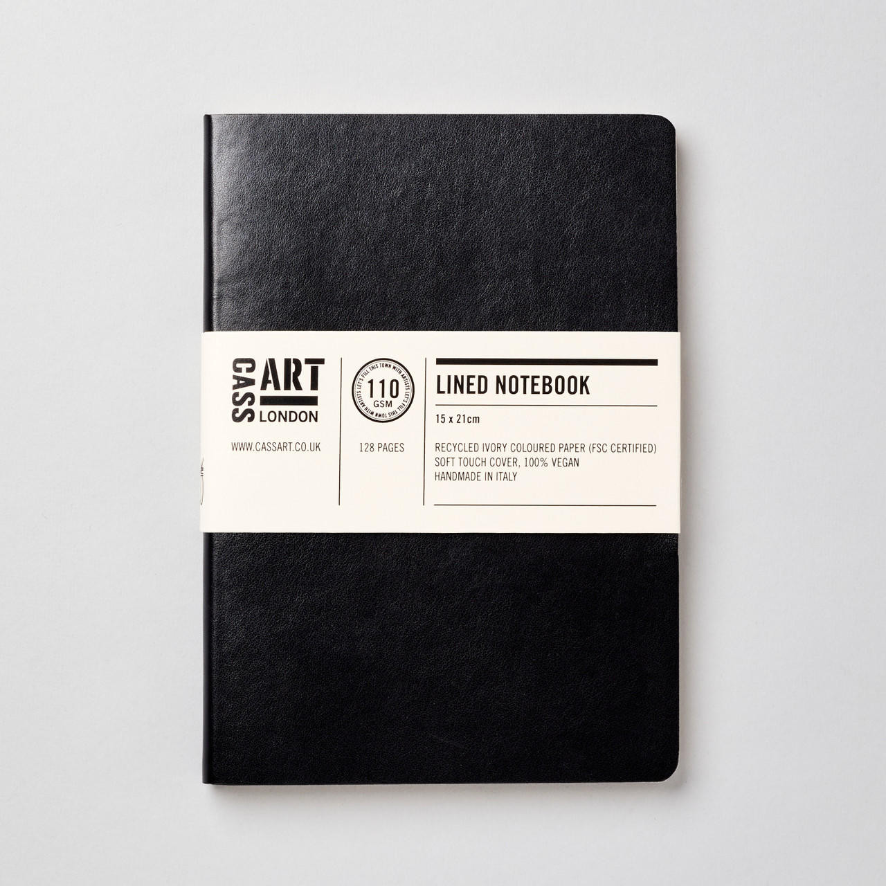 Cass Art Lined A5 Softbound Notebook 110gsm 128 Pages