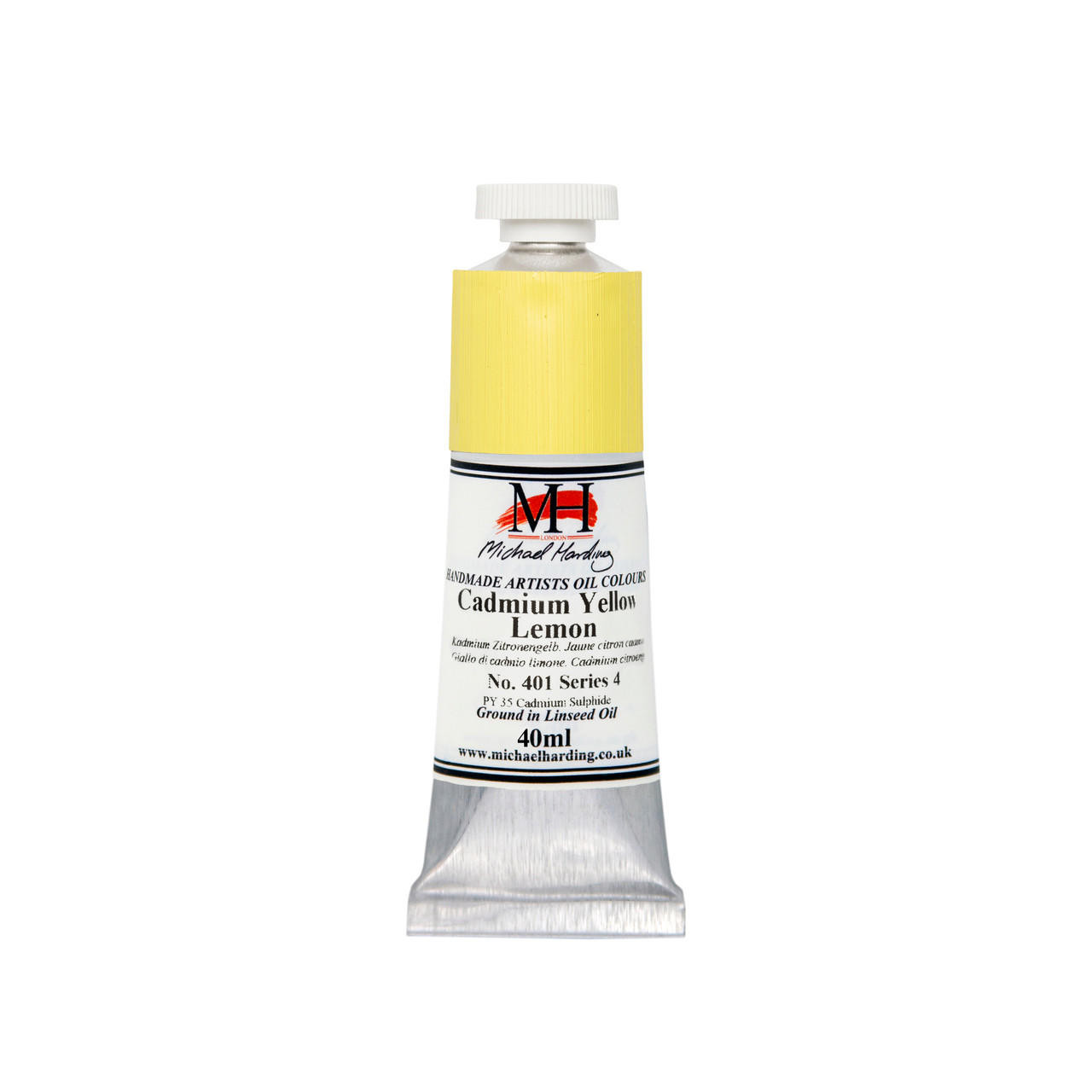 Michael Harding Oil Paint 40ml Lemon Yellow